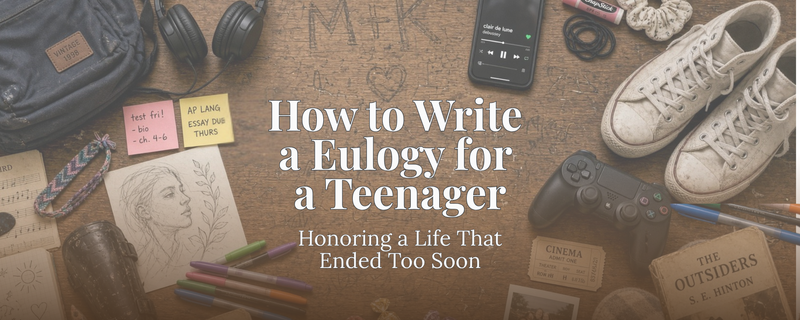 How to Write a Eulogy for a Teenager: Honoring a Life That Ended Too Soon