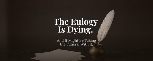 The eulogy is dying. And it might be taking the funeral with it.