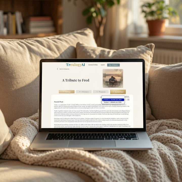 Treulogy eulogy writing app